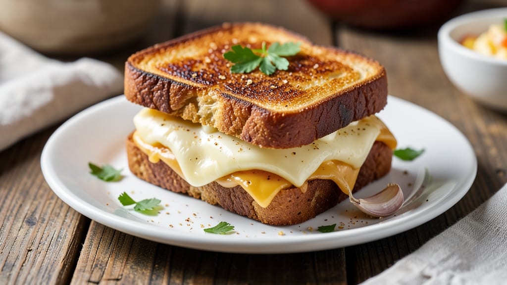American Grilled Cheese Recipe: Buttery Crust and Melty Cheese Sandwiches