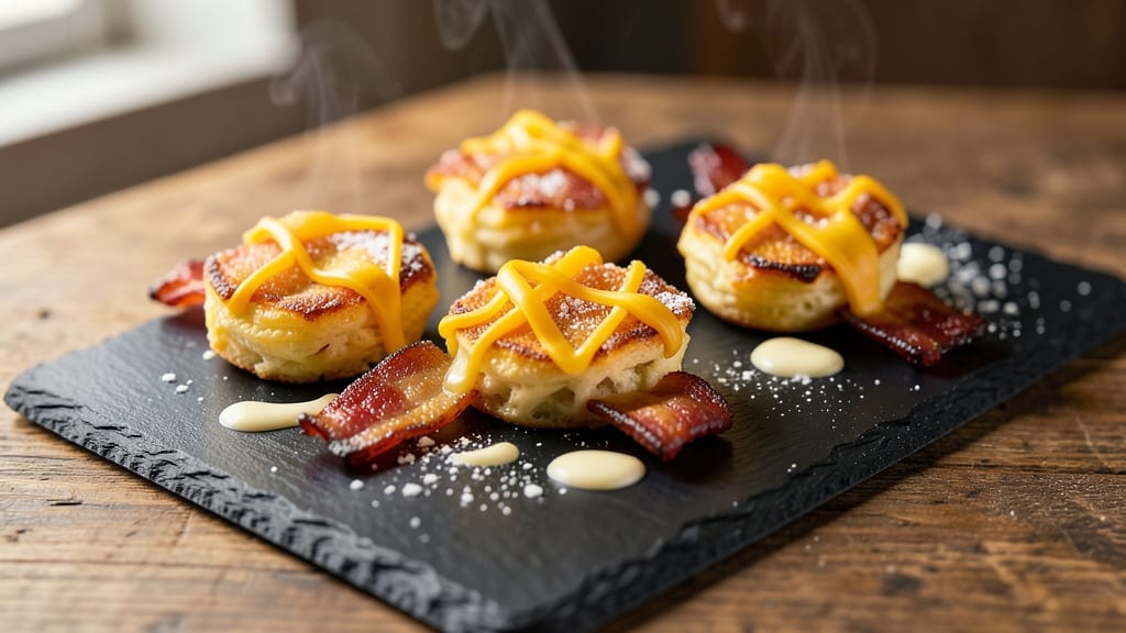 Bacon Cheese Omelette Bites Recipe: Crispy Edges, Gooey Pull-Apart Cores