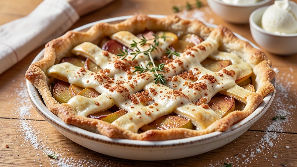 Apple Pie Goat Cheese Recipe: Tart-Sweet Swirls With Herbed Crème Fraîche Topping