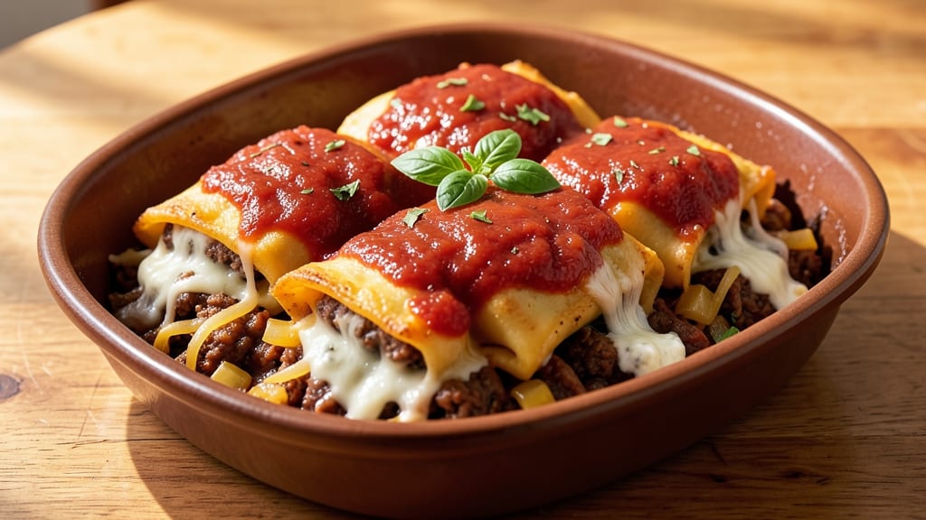 Beef and Cheese Manicotti Recipe: Triple-Layered Crunch and Cheesy Pull-Apart Bliss