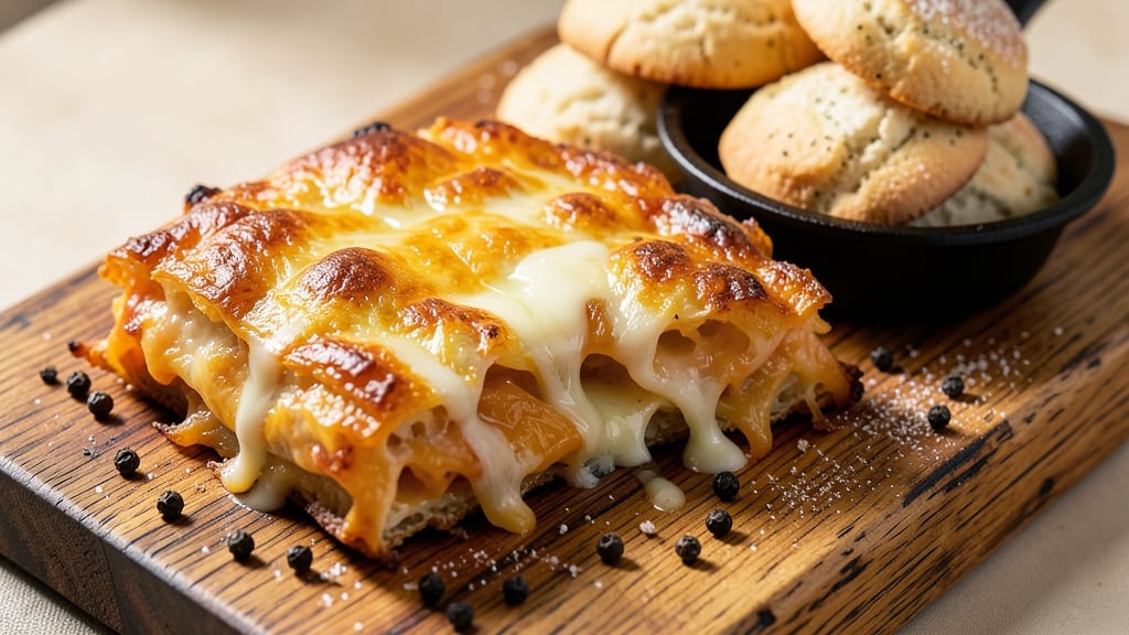 Baked Cheddar Cheese Recipe: Crispy Crown Over Melty Pull-Apart Goodness