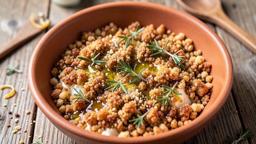 Beaufort Cheese Appetizer Recipe: Sharp Cheese and Crispy Breadcrumb Crowns