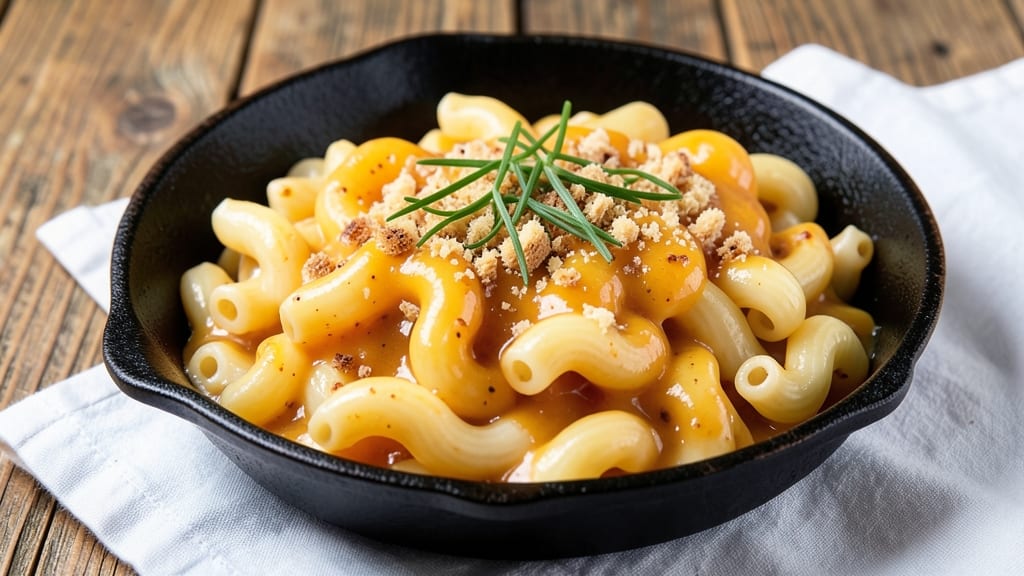Anna Mae's Mac and Cheese Recipe: Crispy Biscuit Crown Over Velvety Cheddar