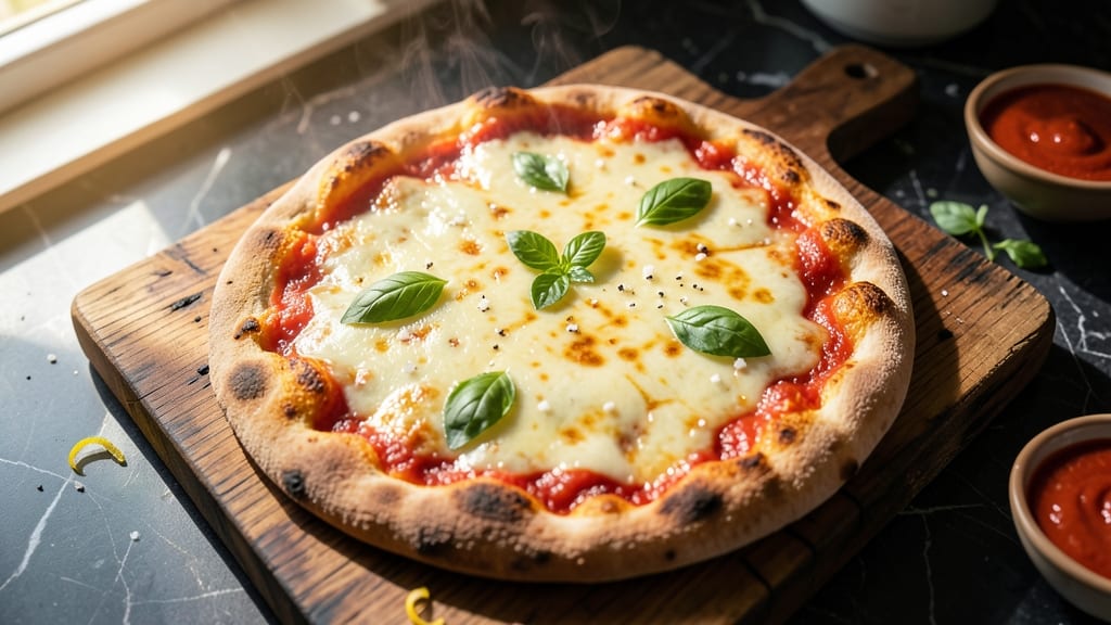 Basic Cheese Pizza Recipe: Crispy Crust, Stretchy Dough Magic