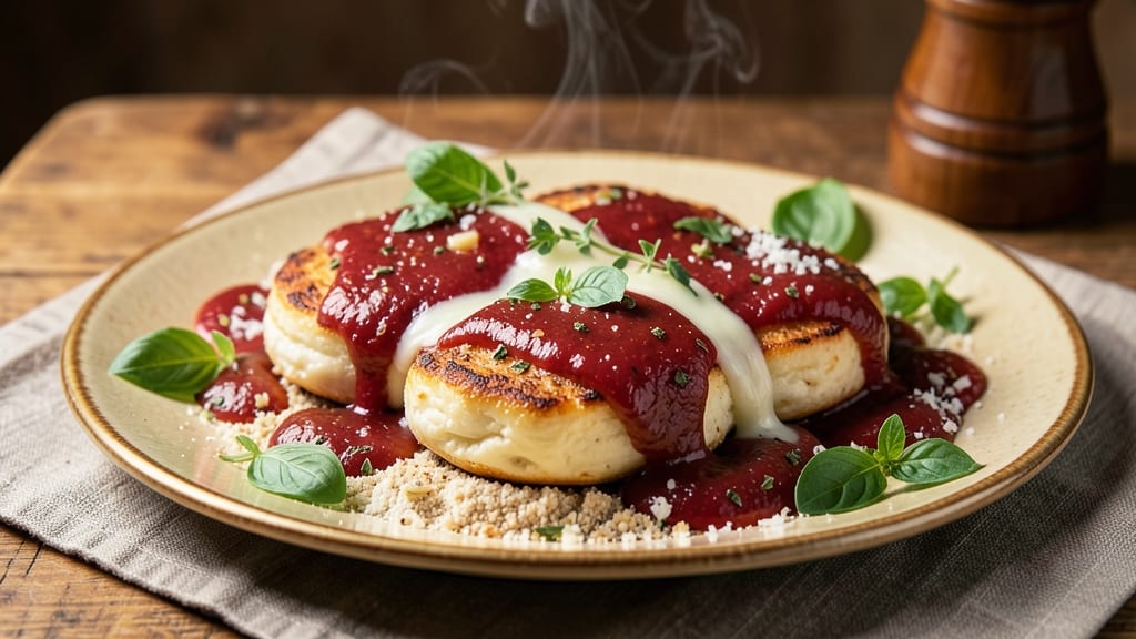 Baked Goat Cheese and Marinara Recipe: Golden Crust With Tangy-Sweet Bites