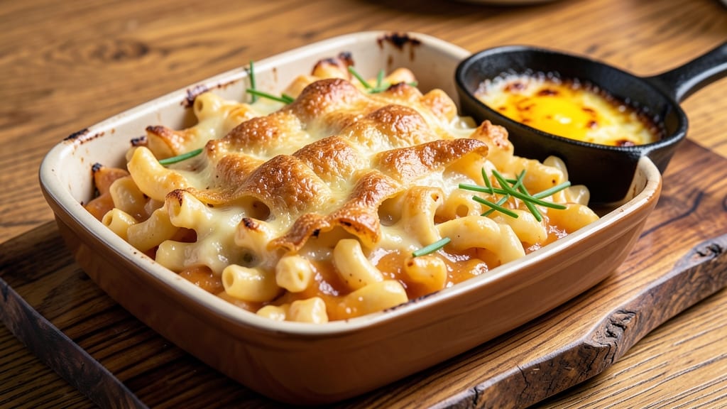 Baked Cheddar Mac and Cheese Recipe: Crispy Breadcrumb Crown Over Silky Cheese