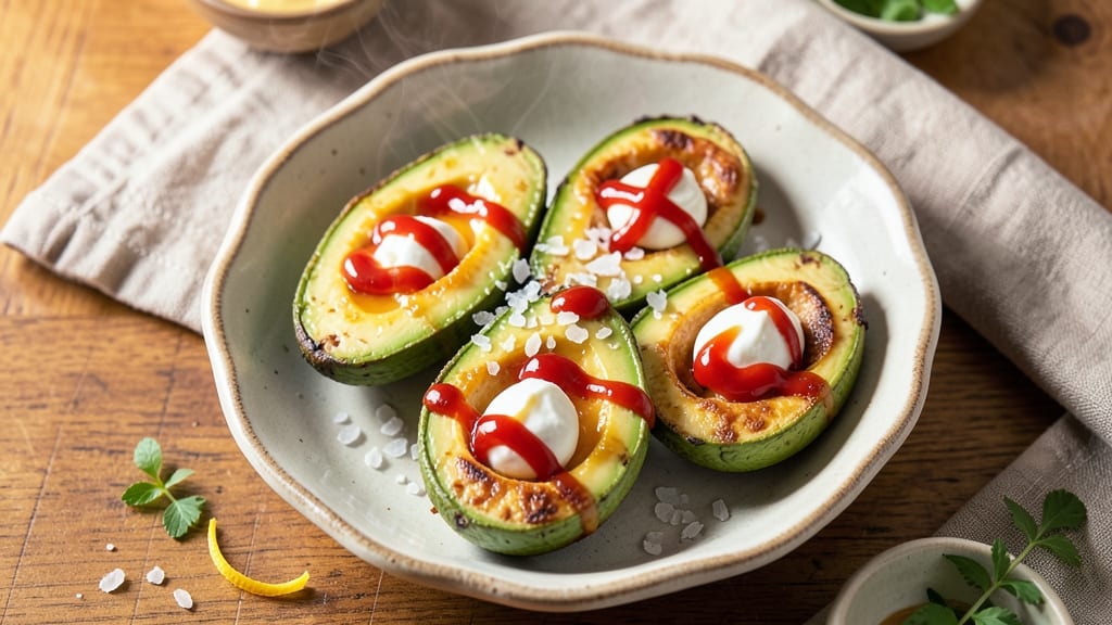 Avocado Cheese Crisp Recipe: Crunchy Top, Creamy Avocado Heart