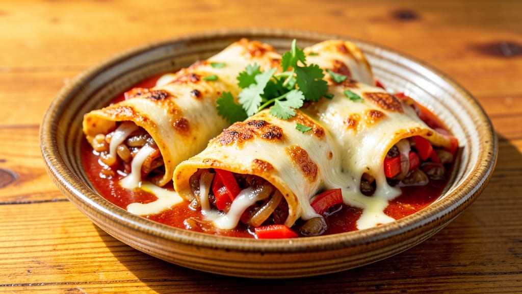 Authentic Cheese and Onion Enchilada Recipe: Crispy Tortillas Hugging Spiced Cheese Rivers
