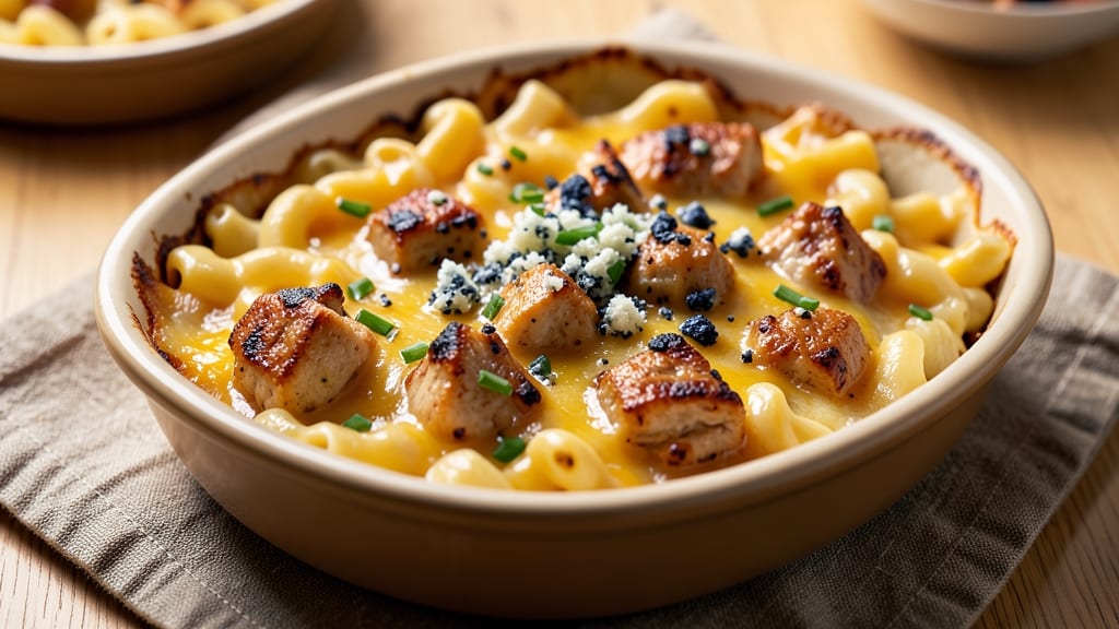 Baked Buffalo Chicken Mac and Cheese Recipe: Crispy Top, Spicy Kick, Gooey Pull-Apart Layers