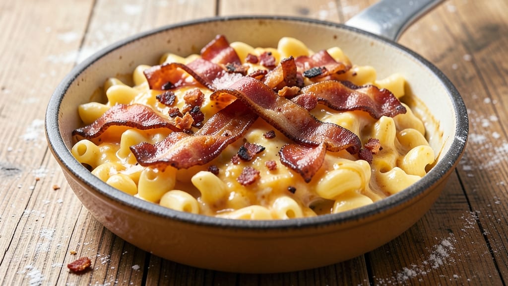 Bacon Gouda Mac and Cheese Recipe: Crispy Top, Smoky Bacon, and Nutty Gouda Layers