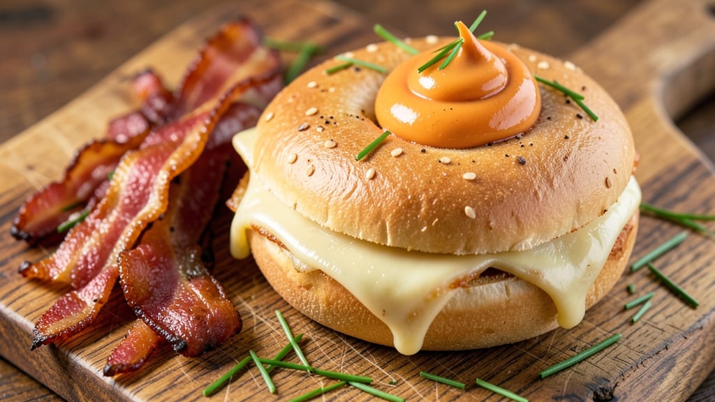 Bacon and Cheese Bagel Recipe: Crispy Toasted Edges with Melty Pull-Apart Cheese