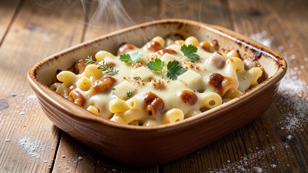 Baked Mac and Cheese Recipe with Bechamel: Crispy Top, Silky Pull-Apart Magic