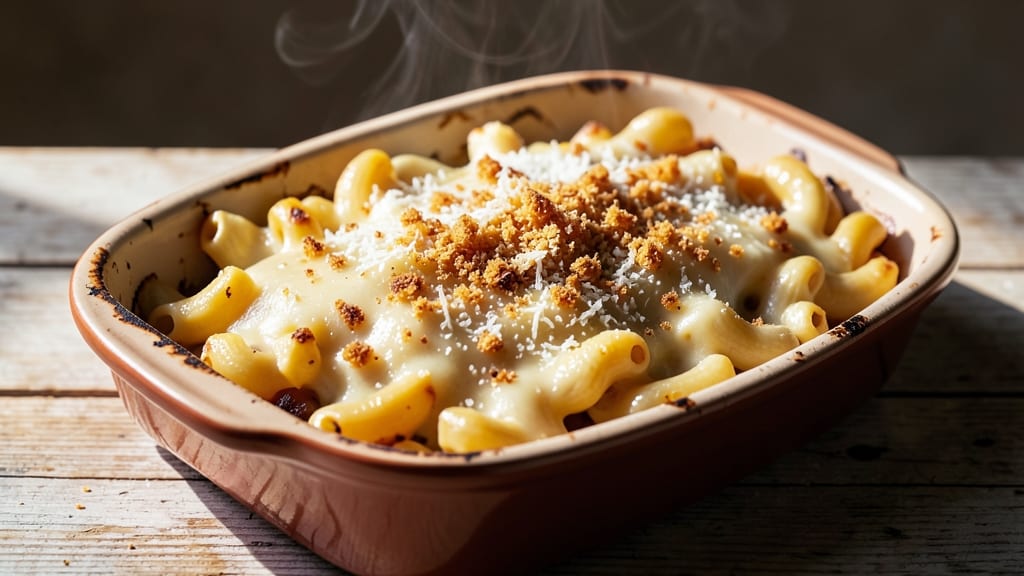 Baked Panera-Style Mac and Cheese Recipe: Crispy Breadcrumb Crown Over Gooey Cheddar