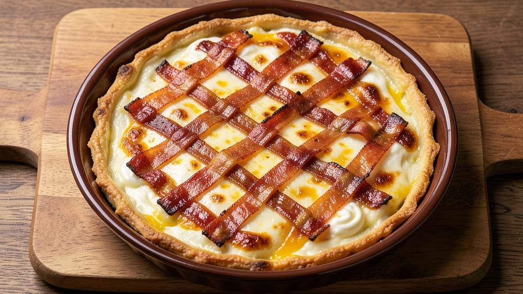 Bacon and Cheese Crustless Quiche Recipe: Smoky Crispy Edges and Melty Pull-Apart Cheese
