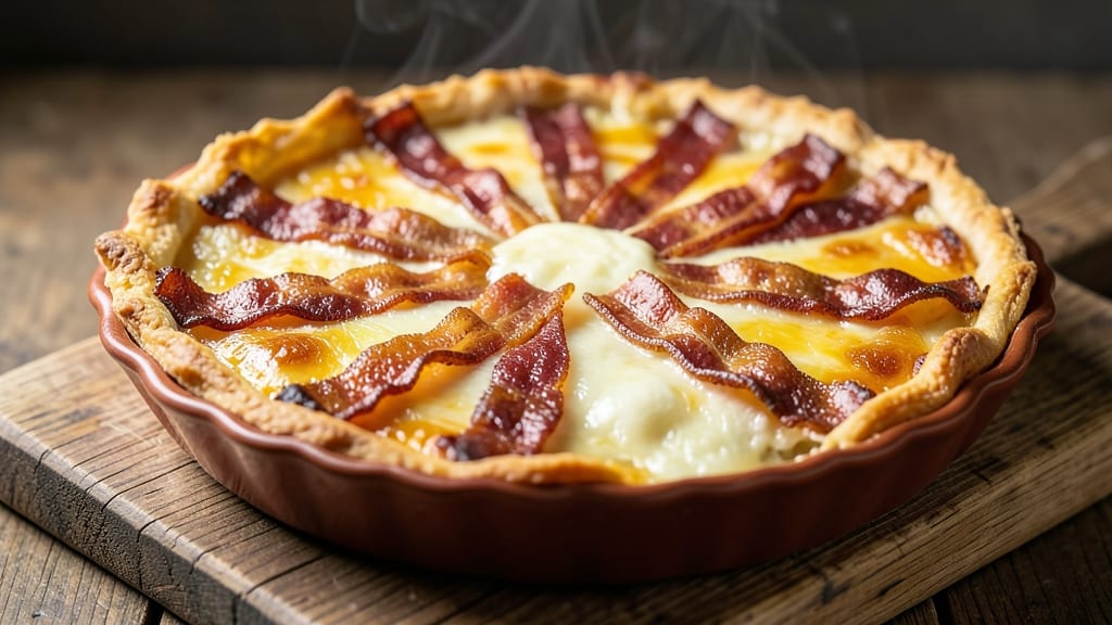 Bacon Cheese Pie Recipe: Crispy Crust, Smoky Bacon, Gooey Pull-Apart Layers