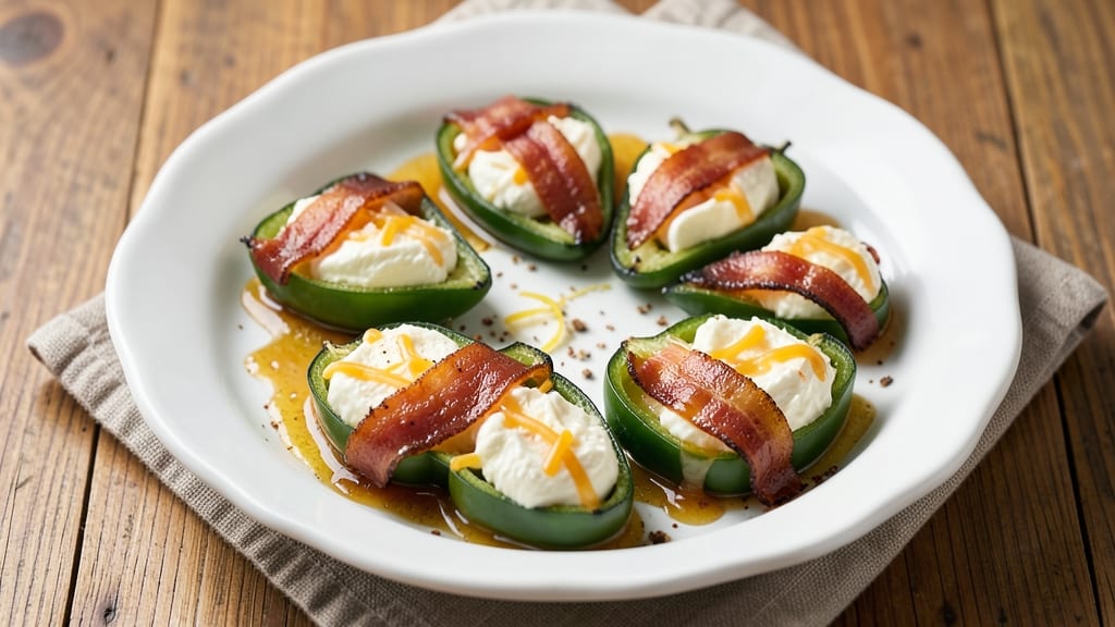 Bacon-Wrapped Cream Cheese Jalapeño Poppers Recipe: Smoky Crispy Bites With Gooey Pull-Apart Cheese