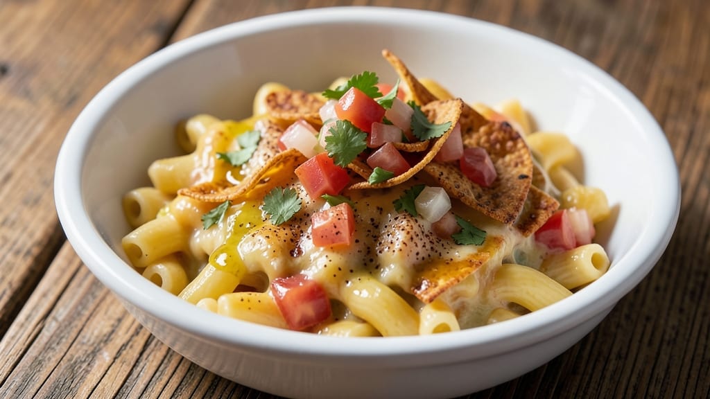 Baja Mac and Cheese Recipe: Crispy Tortilla Top and Smoky Chipotle Heat