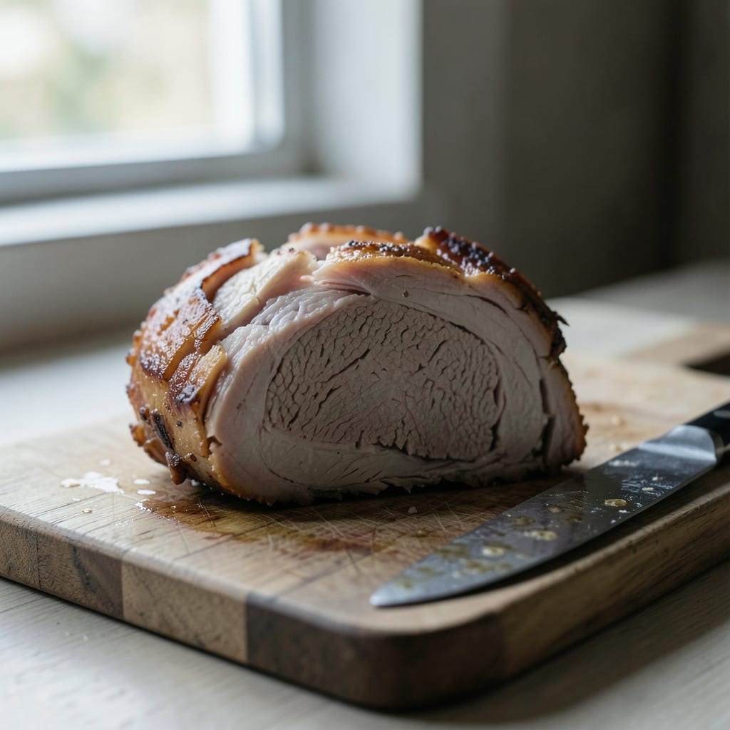 A roast that went wrong, dry and split