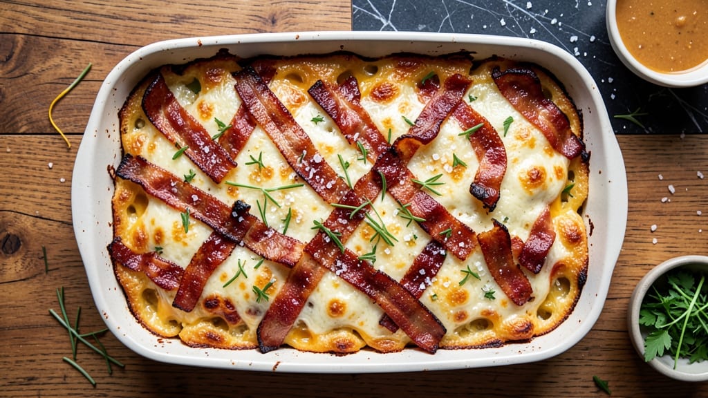 Bacon Cheese Casserole Recipe: Crispy Crust, Melty Pull-Apart Layers