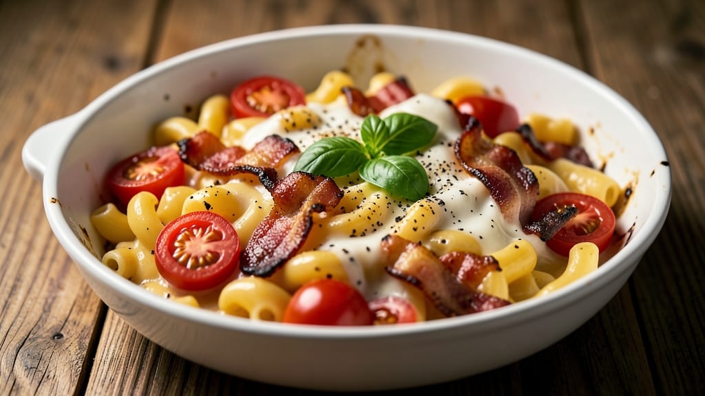 Bacon and Tomato Mac and Cheese Recipe: Smoky Crispy Top With Sweet-Tangy Tomatoes