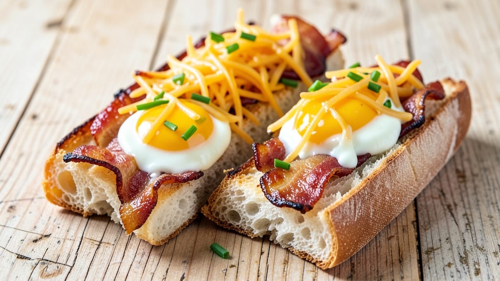 Bacon, Egg, and Cheese Bread Recipe: Crispy Crust With Runny Yolk Magic