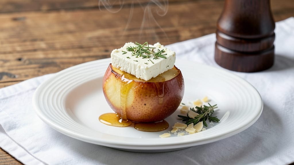 Baked Pears With Goat Cheese Recipe: Sweet-Tart Bites With Herbed Creaminess