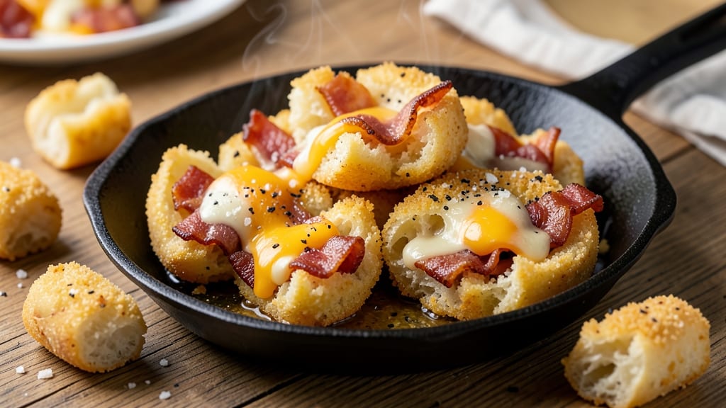 Bacon and Cheese Stuffed Tater Tots Recipe: Crispy Shells With Smoky Cheese Pull-Apart Magic
