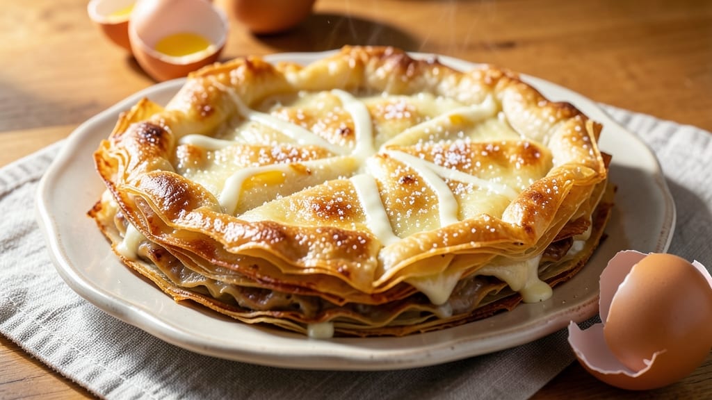 Arabic Cheese Pie Recipe: Flaky Phyllo Layers and Tangy Akkawi Magic