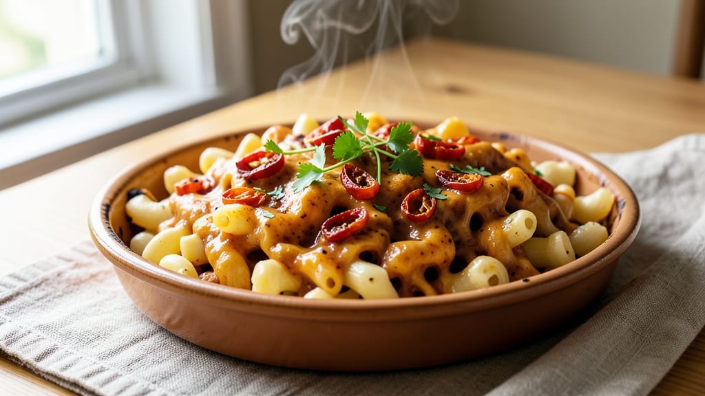 Beecher's Mariachi Mac and Cheese Recipe: Bold Cheddar and Chipotle Crunch Top