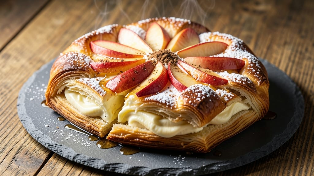 Apple Cream Cheese Pastry Recipe: Caramelized Top and Spiced Filling Fusion