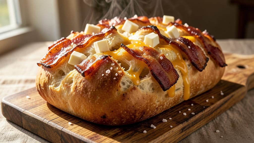 Bacon and Cheese Pull-Apart Bread Recipe: Crispy Crust, Gooey Streaks, Zero Fuss