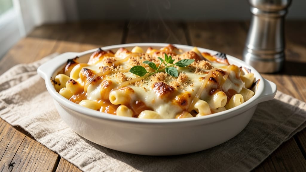 Baked Mac and Cheese Recipe with Cheddar and Mozzarella: Double-Melted Cheese Layered Bliss