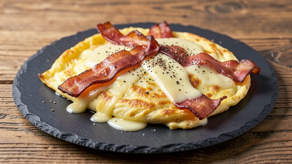 Bacon Egg Cheese Omelet Recipe: Crispy Edges and Fluffy Centers in 10 Minutes